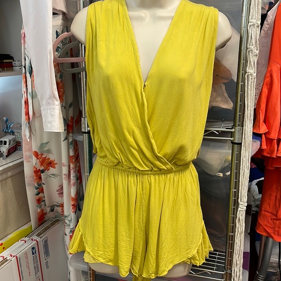Lime Green Indah Viscose Romper - Picture 3 of 11